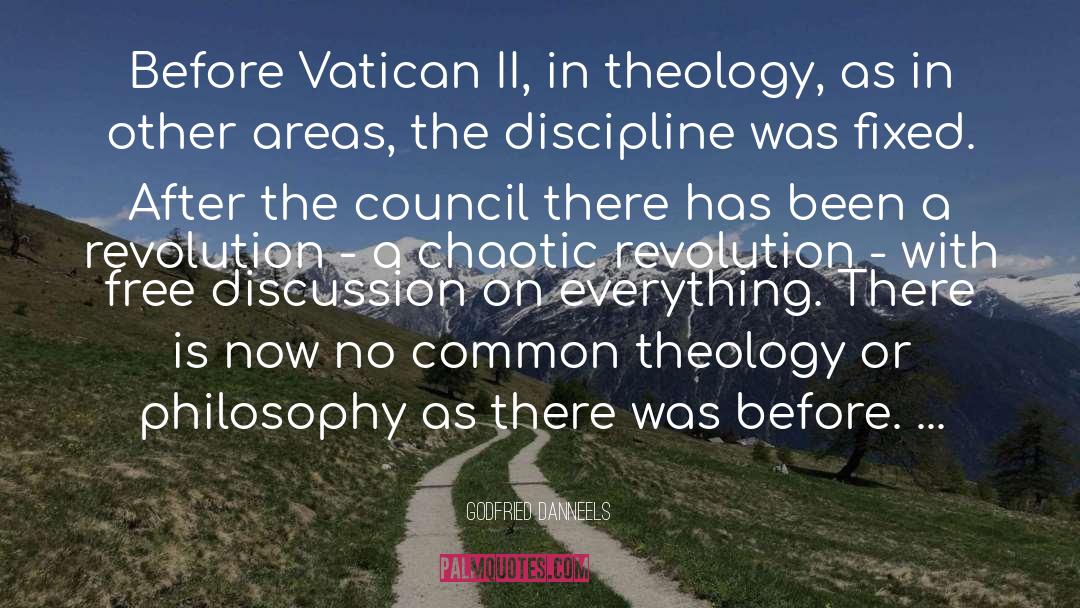 Godfried Danneels Quotes: Before Vatican II, in theology,