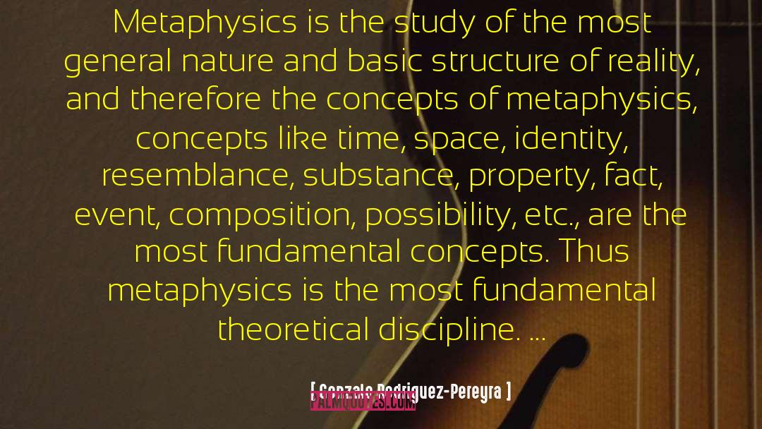 Gonzalo Rodriguez-Pereyra Quotes: Metaphysics is the study of