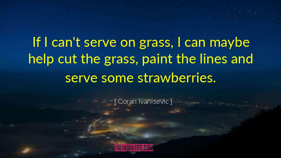 Goran Ivanisevic Quotes: If I can't serve on