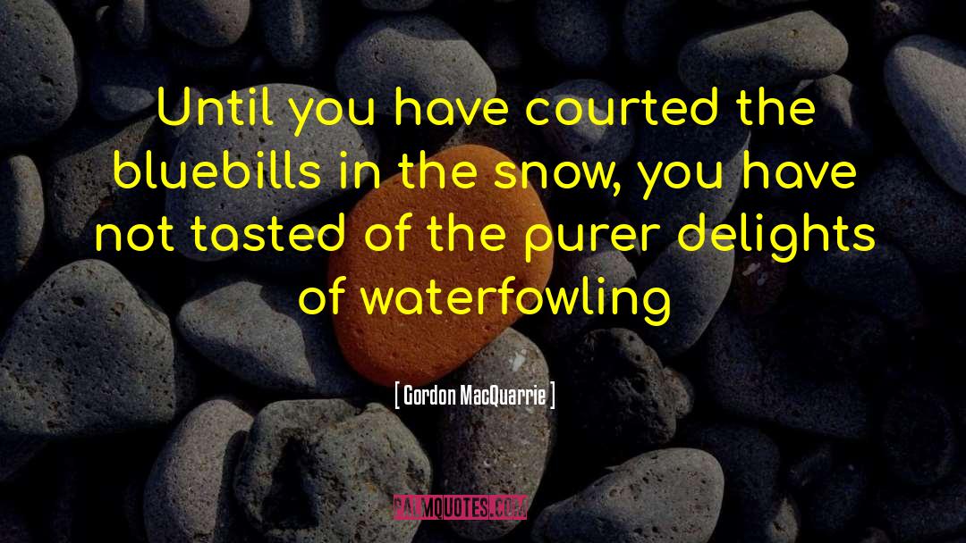 Gordon MacQuarrie Quotes: Until you have courted the