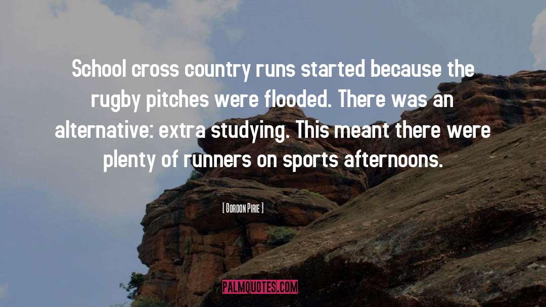 Gordon Pirie Quotes: School cross country runs started