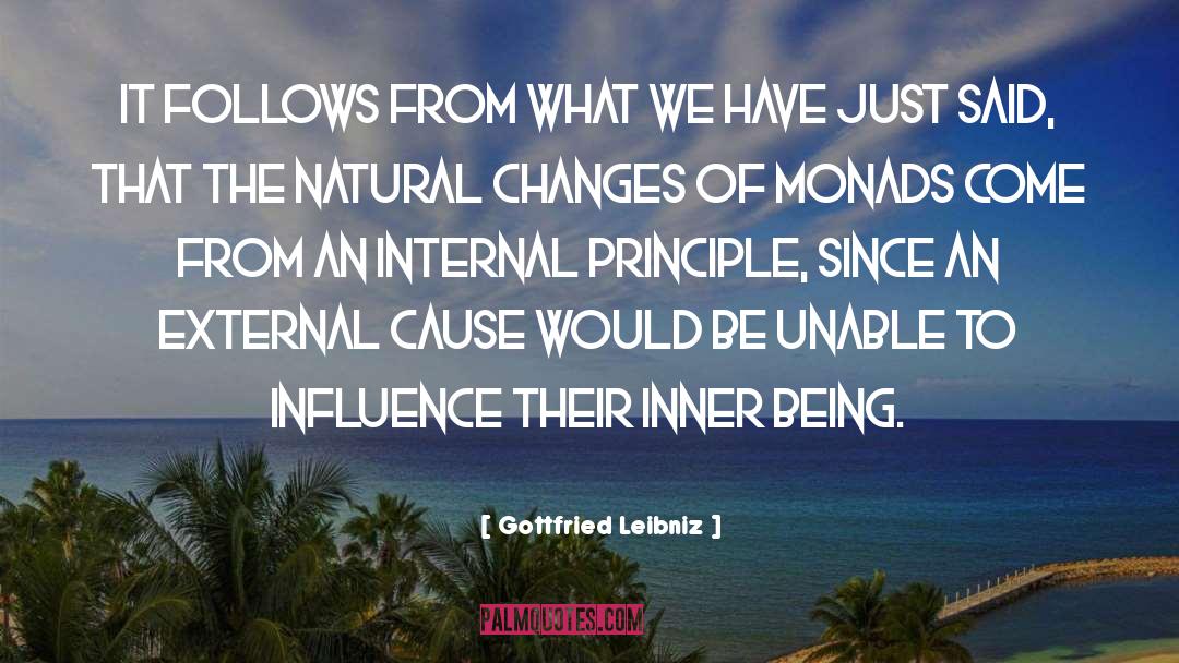 Gottfried Leibniz Quotes: It follows from what we