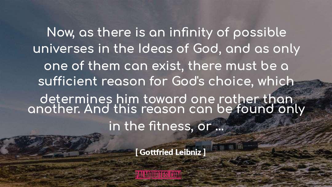Gottfried Leibniz Quotes: Now, as there is an