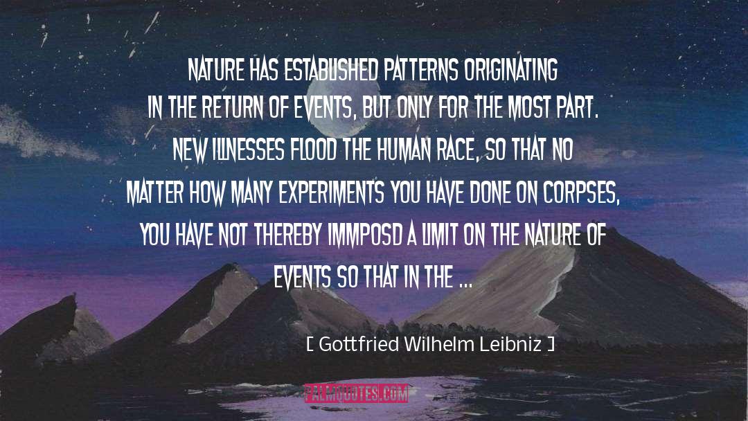 Gottfried Wilhelm Leibniz Quotes: Nature has established patterns originating