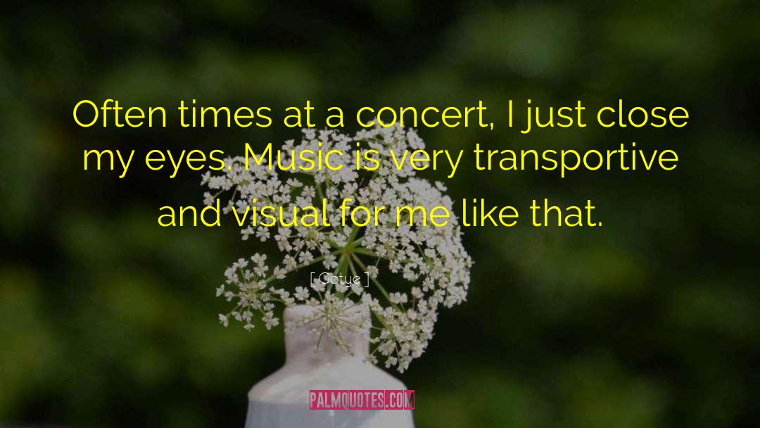 Gotye Quotes: Often times at a concert,