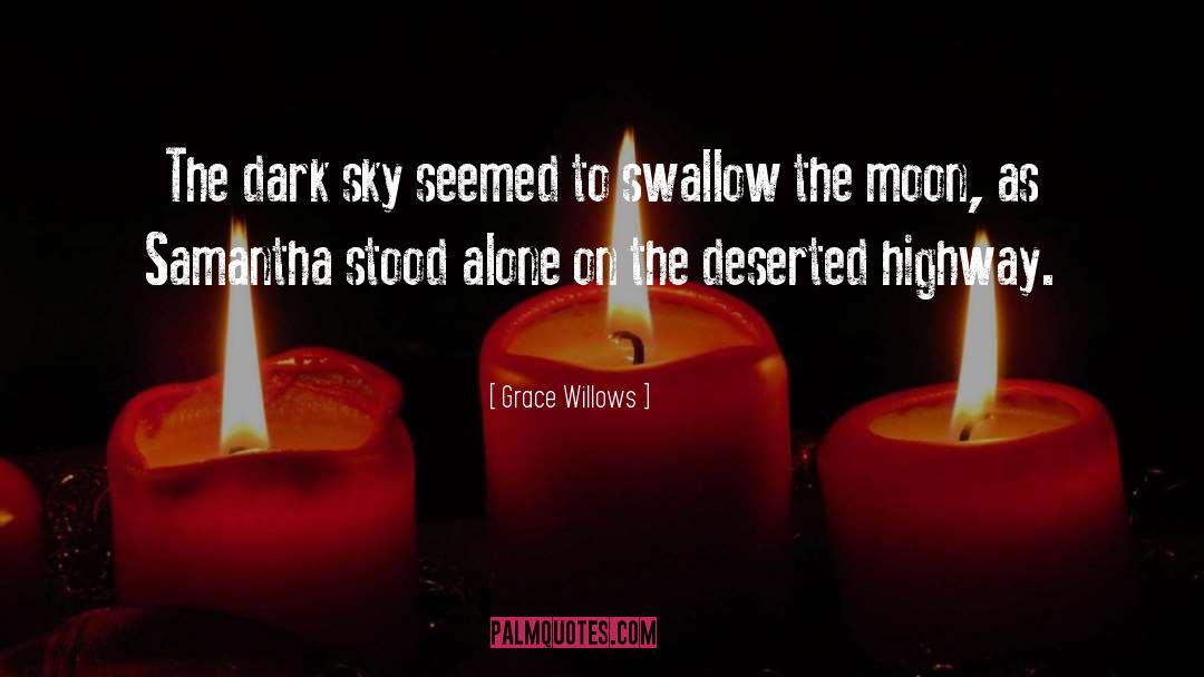 Grace Willows Quotes: The dark sky seemed to