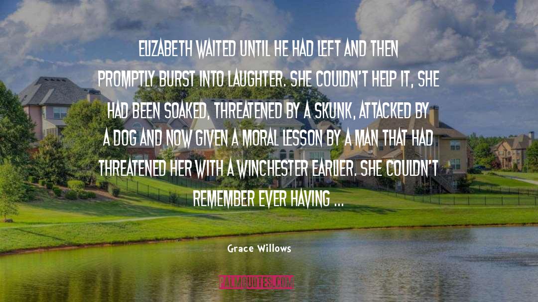 Grace Willows Quotes: Elizabeth waited until he had