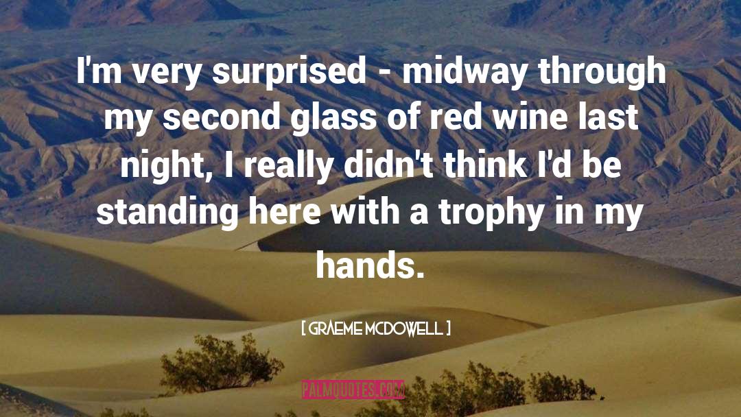 Graeme McDowell Quotes: I'm very surprised - midway