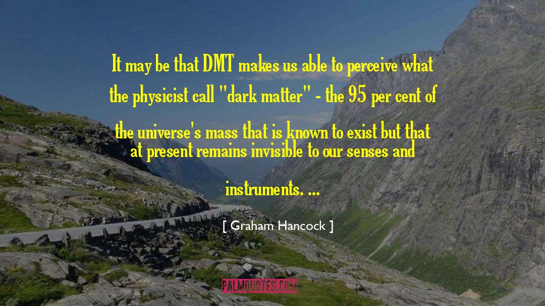 Graham Hancock Quotes: It may be that DMT