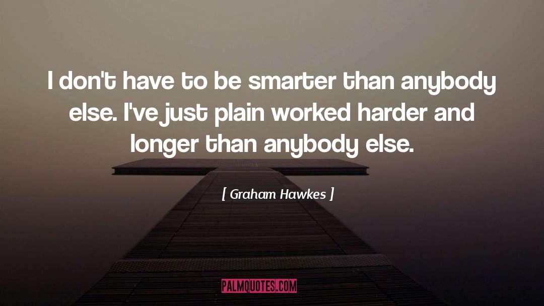 Graham Hawkes Quotes: I don't have to be