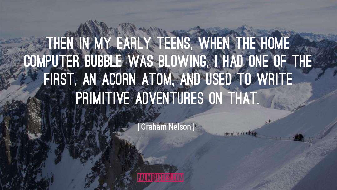 Graham Nelson Quotes: Then in my early teens,