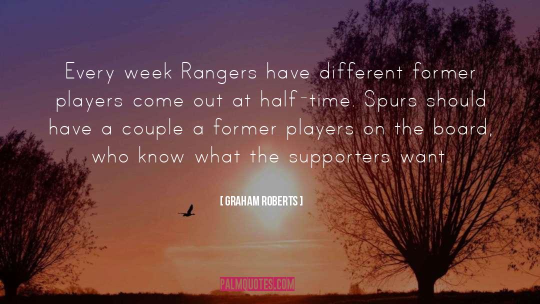 Graham Roberts Quotes: Every week Rangers have different