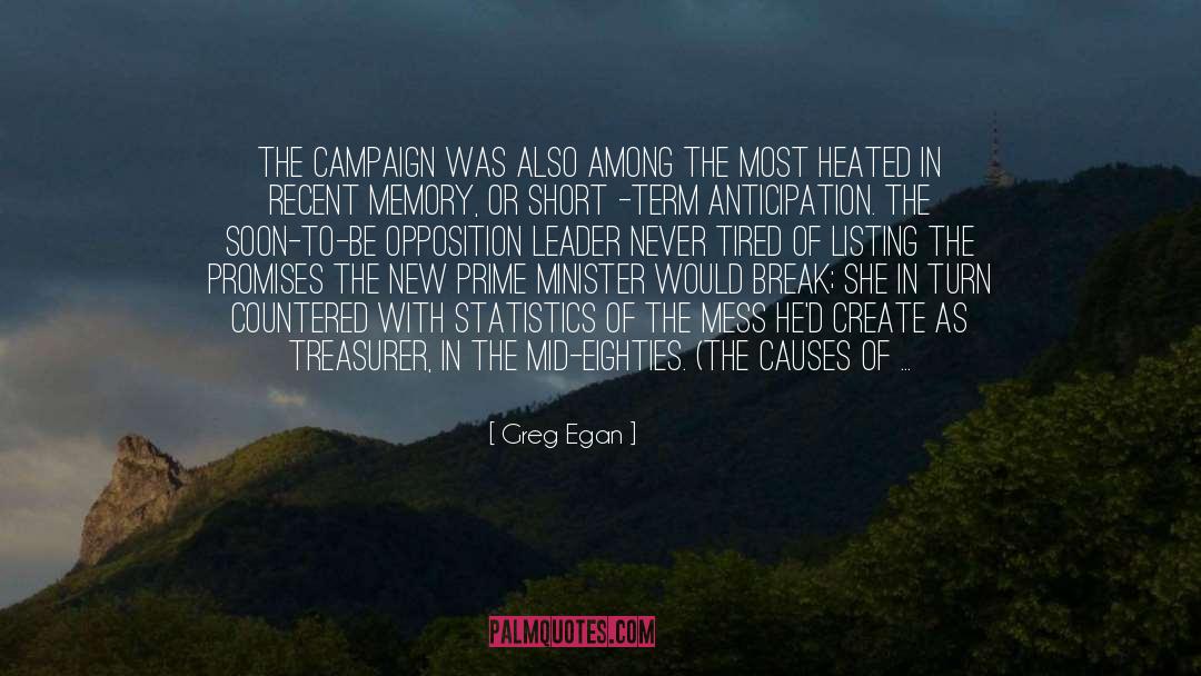 Greg Egan Quotes: The campaign was also among