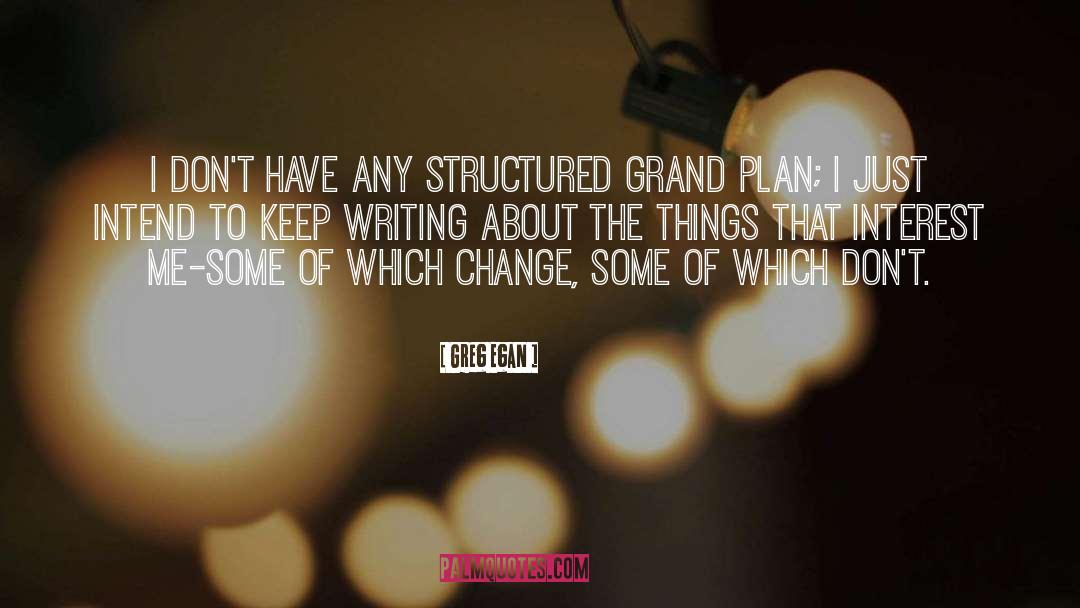 Greg Egan Quotes: I don't have any structured