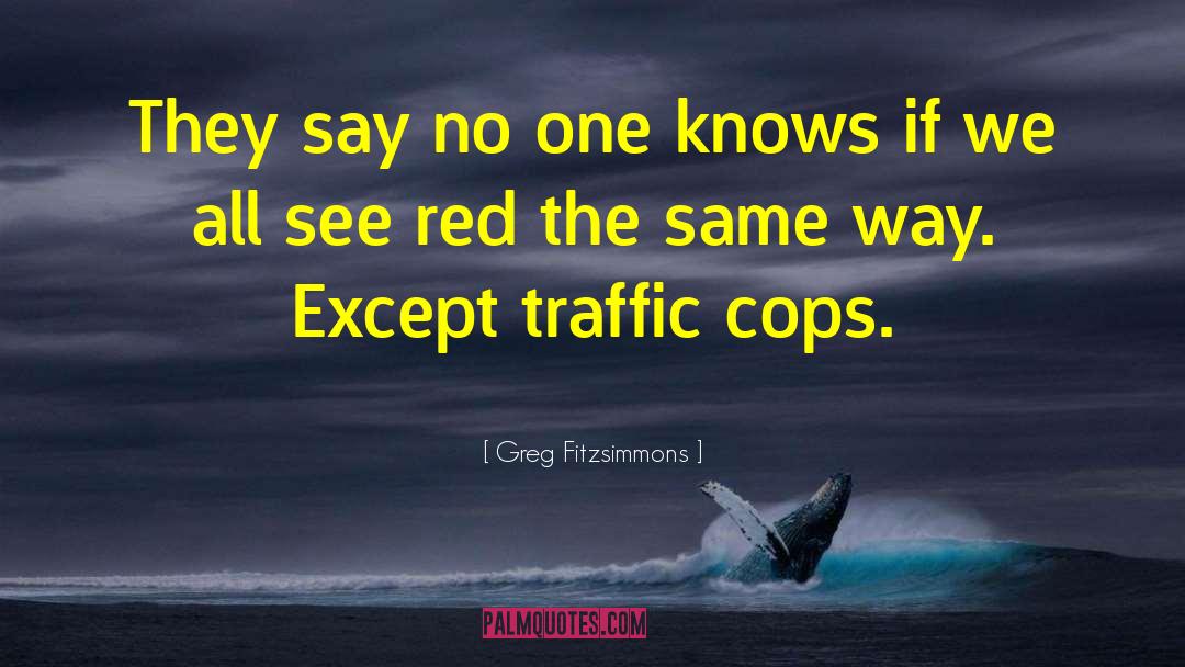 Greg Fitzsimmons Quotes: They say no one knows