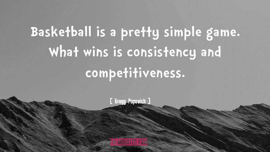 Gregg Popovich Quotes: Basketball is a pretty simple