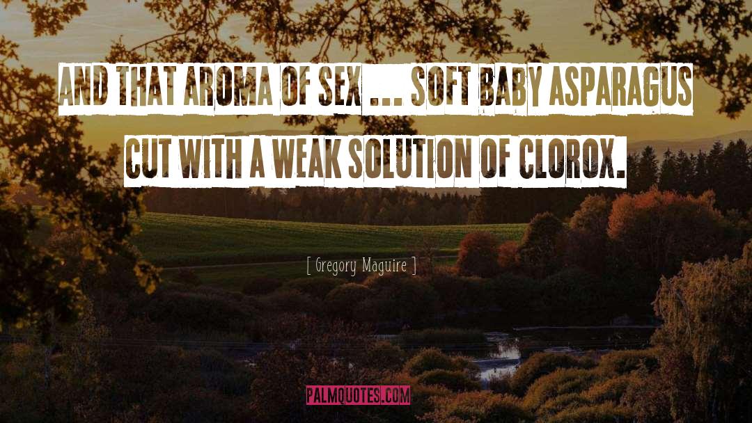 Gregory Maguire Quotes: And that aroma of sex
