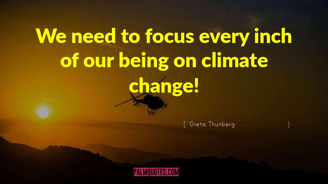 Greta Thunberg Quotes: We need to focus every