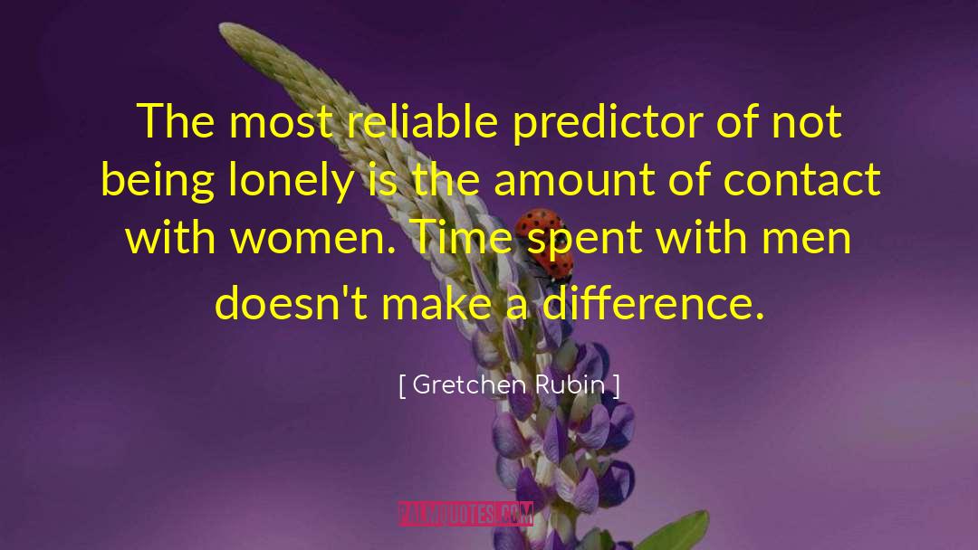 Gretchen Rubin Quotes: The most reliable predictor of