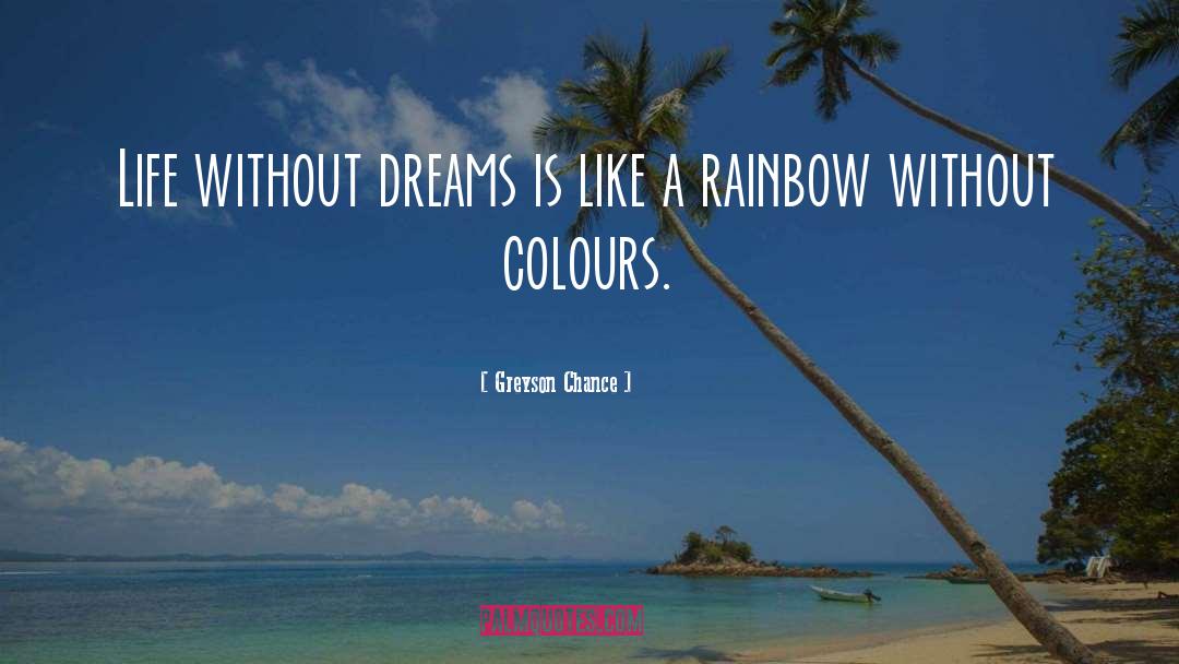 Greyson Chance Quotes: Life without dreams is like