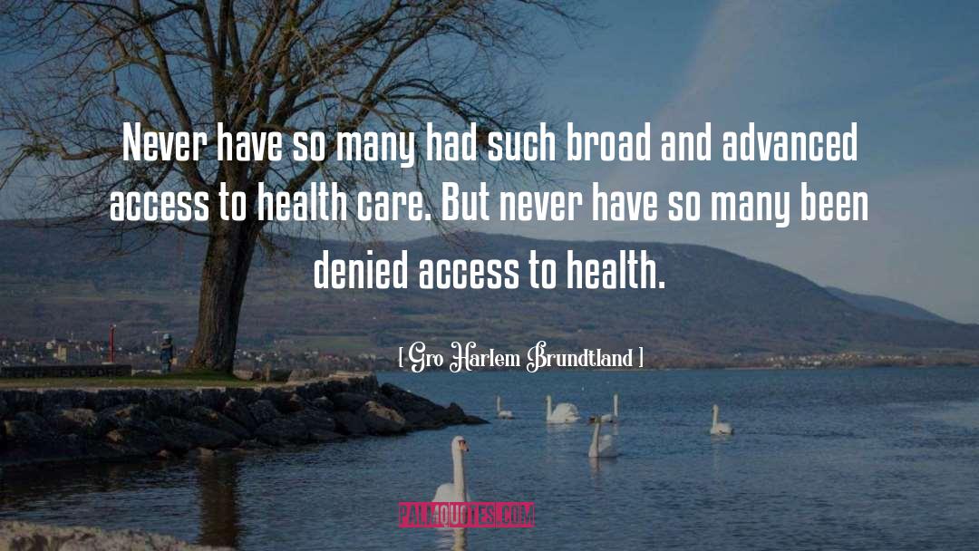 Gro Harlem Brundtland Quotes: Never have so many had