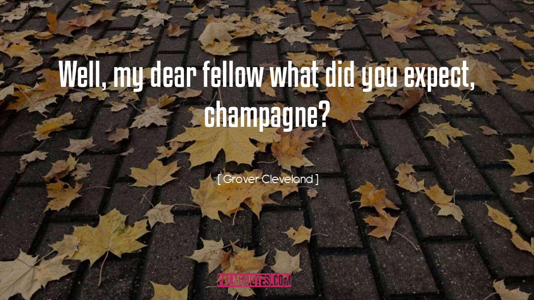 Grover Cleveland Quotes: Well, my dear fellow what