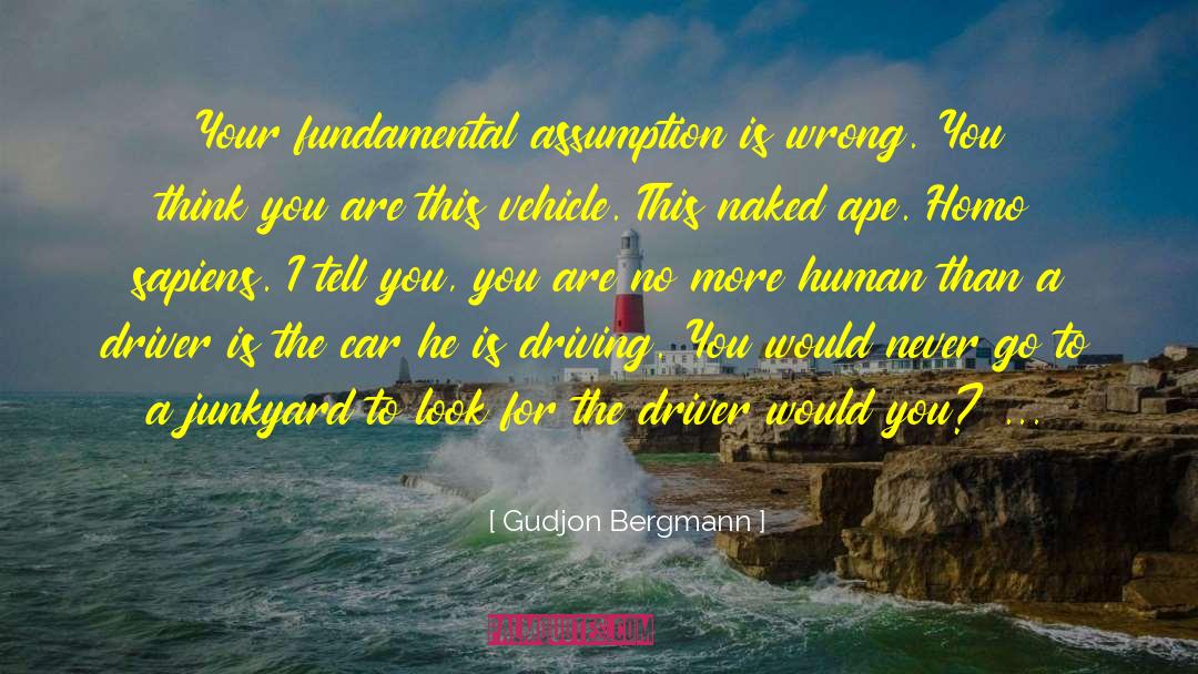 Gudjon Bergmann Quotes: Your fundamental assumption is wrong.