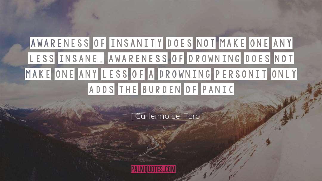 Guillermo Del Toro Quotes: Awareness of insanity does not