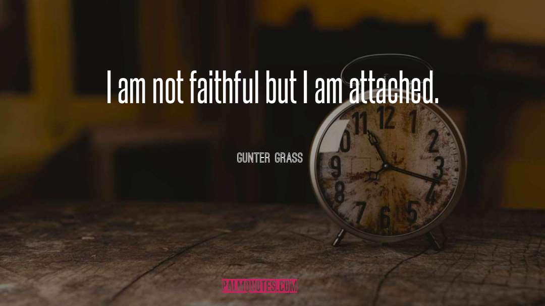 Gunter Grass Quotes: I am not faithful but