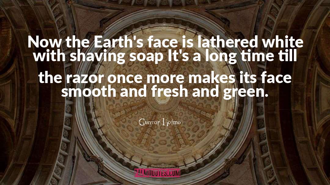 Gunvor Hofmo Quotes: Now the Earth's face is