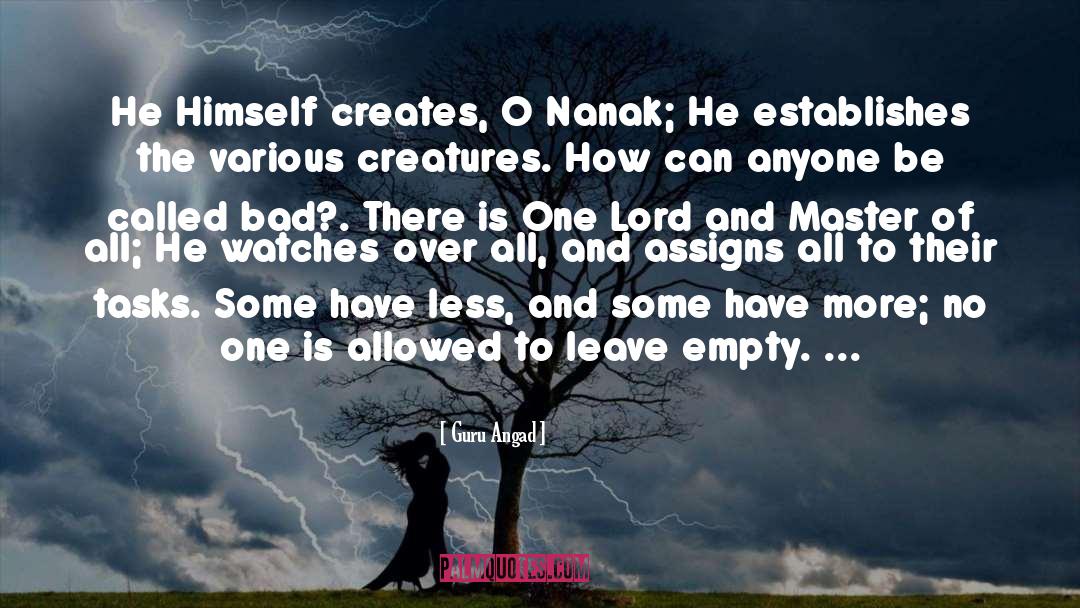 Guru Angad Quotes: He Himself creates, O Nanak;