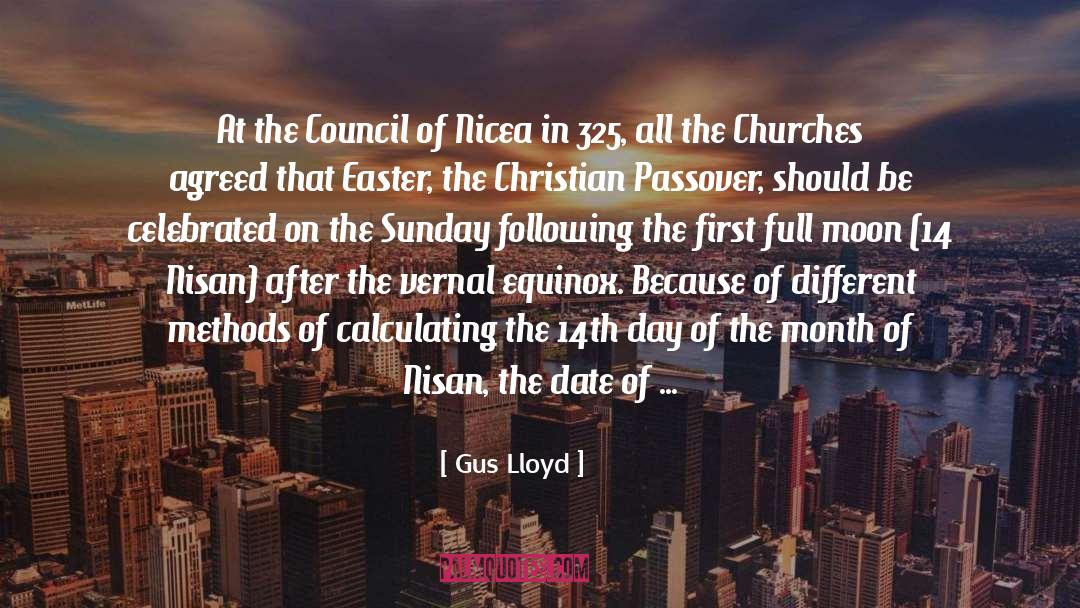 Gus Lloyd Quotes: At the Council of Nicea