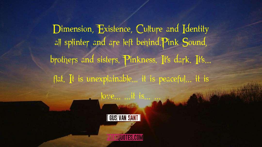 Gus Van Sant Quotes: Dimension, Existence, Culture and Identity