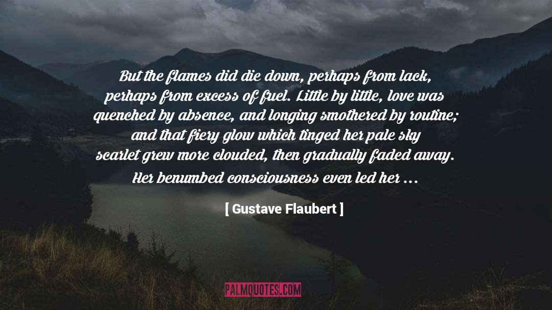 Gustave Flaubert Quotes: But the flames did die