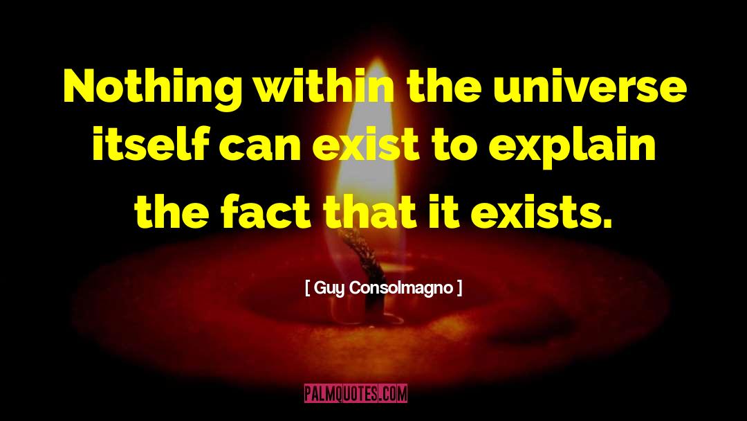 Guy Consolmagno Quotes: Nothing within the universe itself