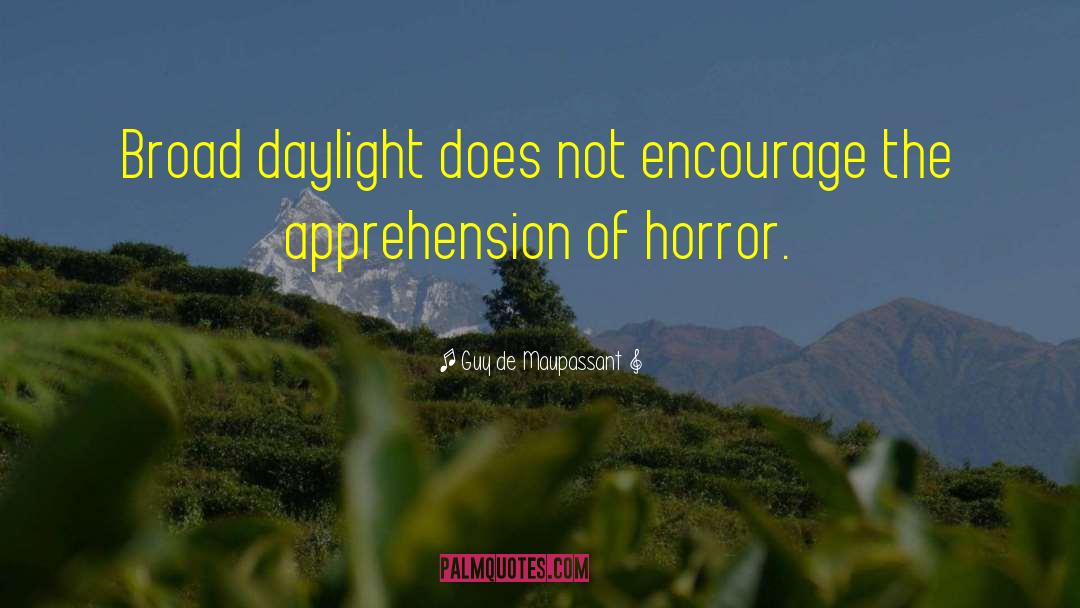 Guy De Maupassant Quotes: Broad daylight does not encourage