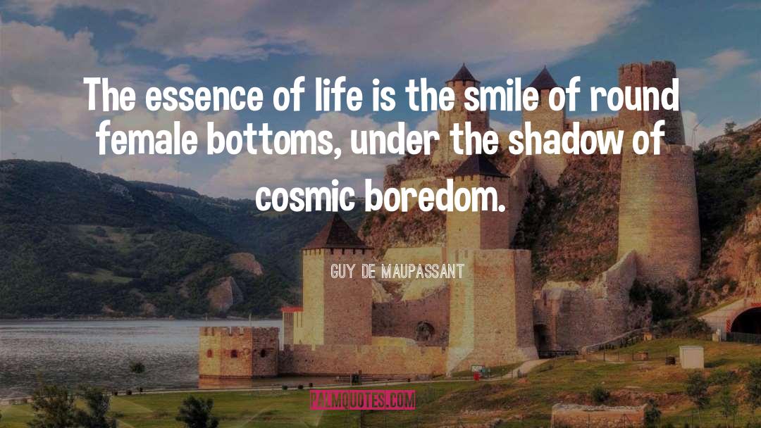 Guy De Maupassant Quotes: The essence of life is