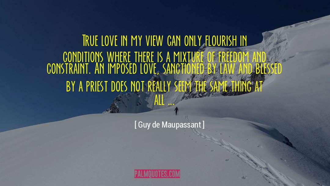 Guy De Maupassant Quotes: True love in my view