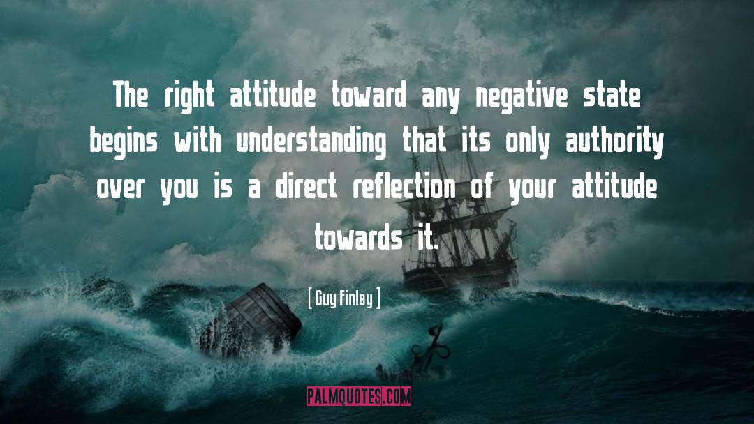 Guy Finley Quotes: The right attitude toward any