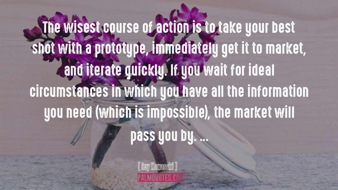 Guy Kawasaki Quotes: The wisest course of action