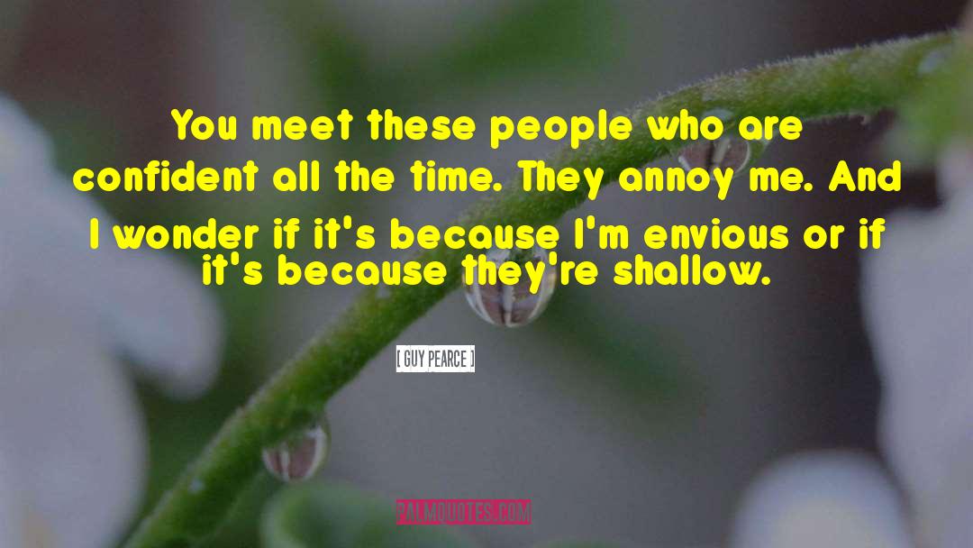 Guy Pearce Quotes: You meet these people who