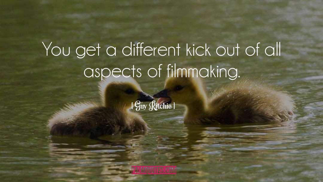 Guy Ritchie Quotes: You get a different kick