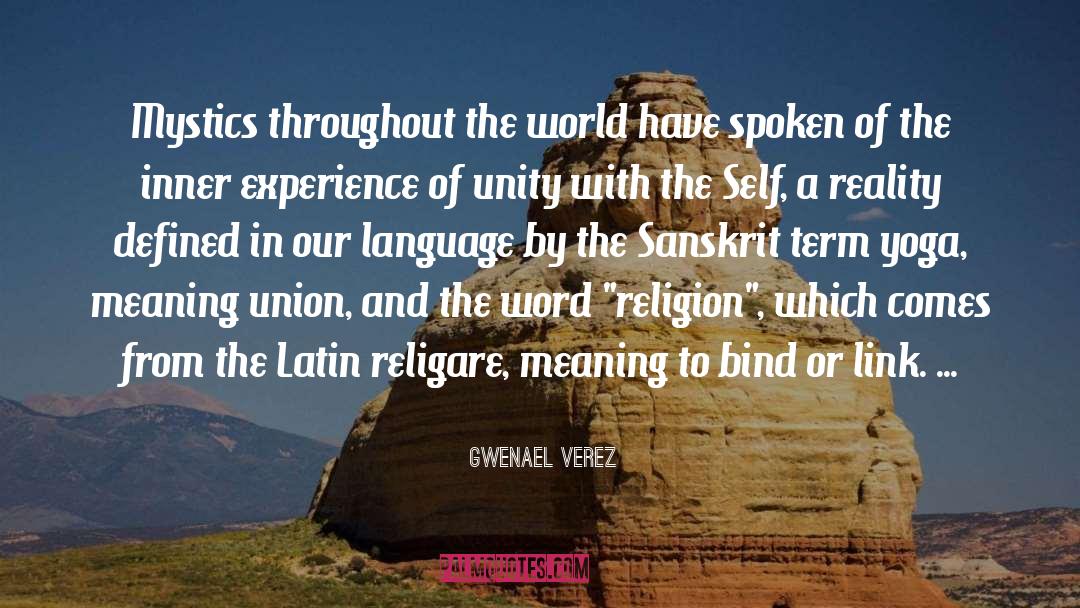 Gwenael Verez Quotes: Mystics throughout the world have