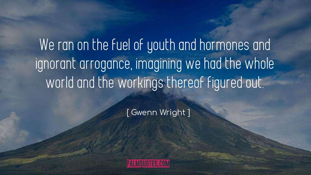 Gwenn Wright Quotes: We ran on the fuel