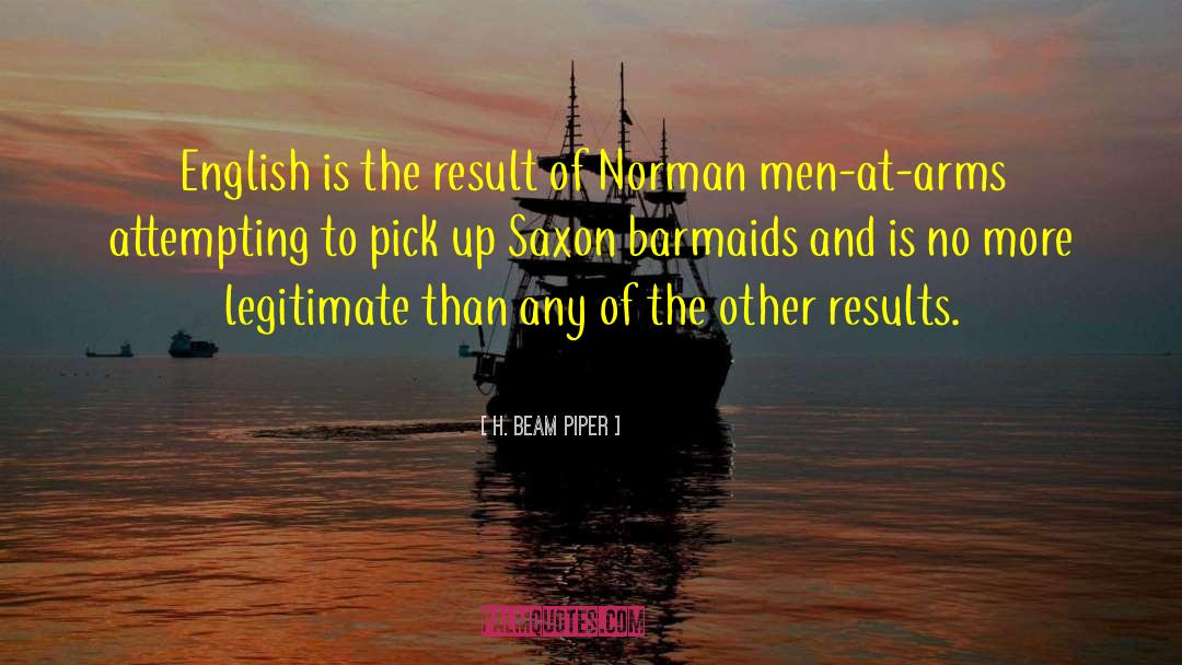H. Beam Piper Quotes: English is the result of