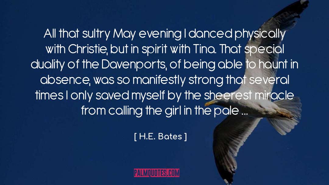 H.E. Bates Quotes: All that sultry May evening