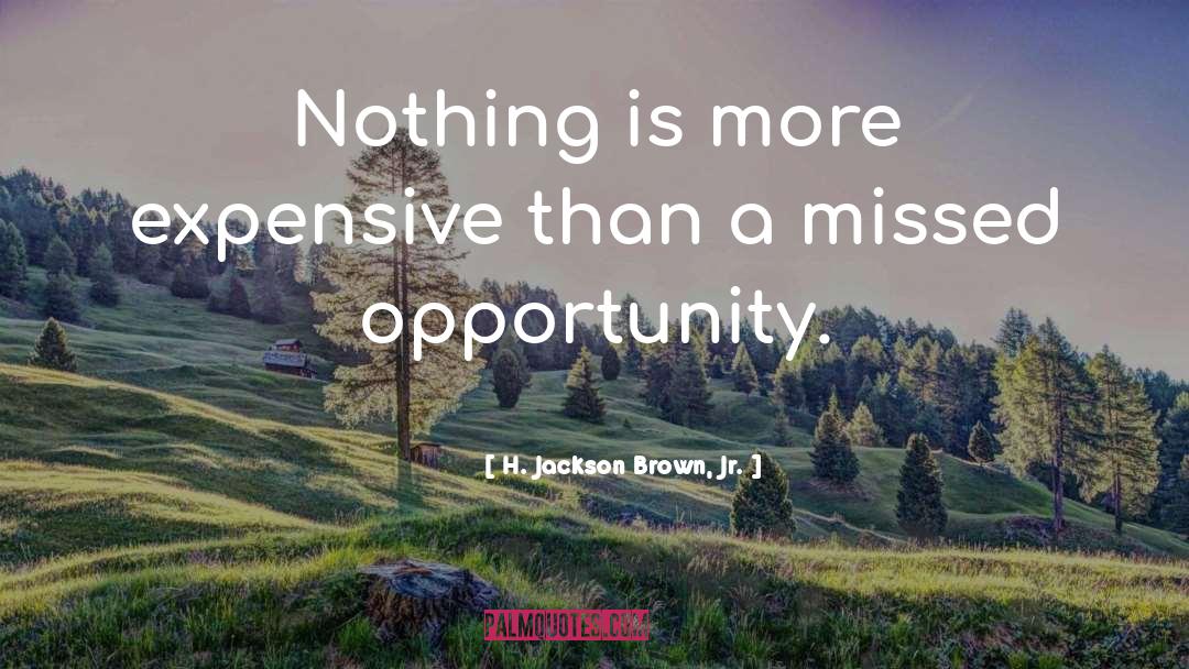 H. Jackson Brown, Jr. Quotes: Nothing is more expensive than