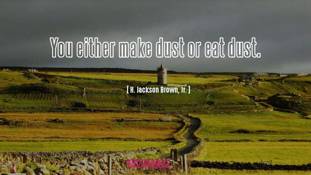 H. Jackson Brown, Jr. Quotes: You either make dust or