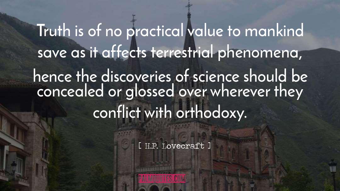 H.P. Lovecraft Quotes: Truth is of no practical