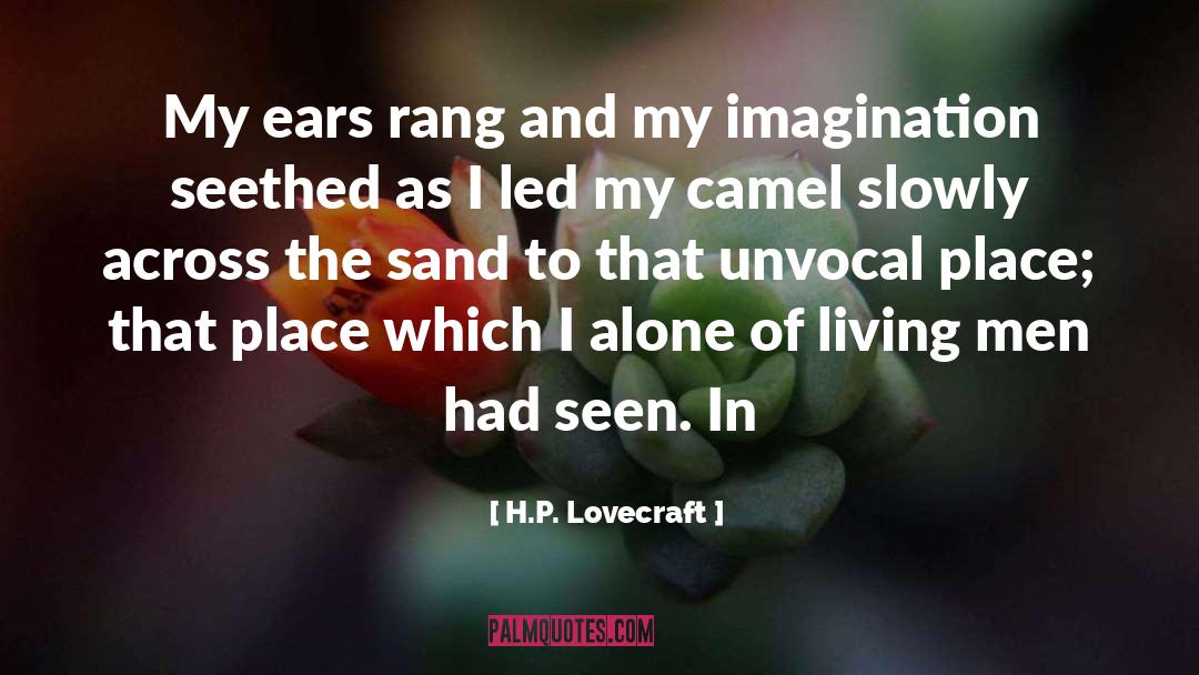 H.P. Lovecraft Quotes: My ears rang and my